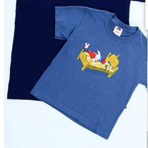 SLEEPING ELF image kids T-shirt. Kids size 2-4.